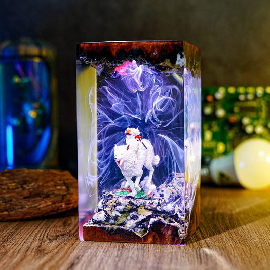 Princess Mononoke Wolf Warrior Night Light