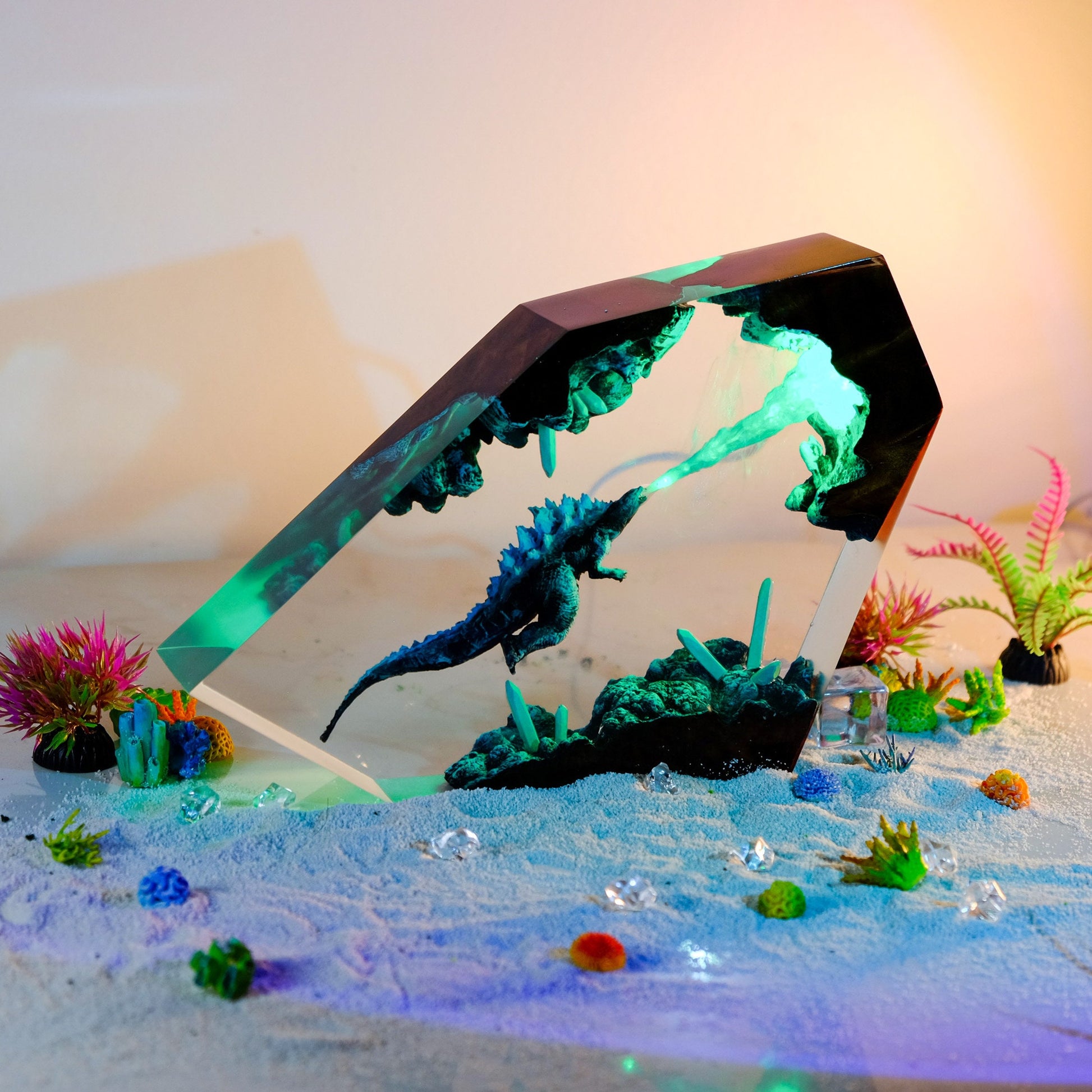 Godzilla Monster Resin Lamp