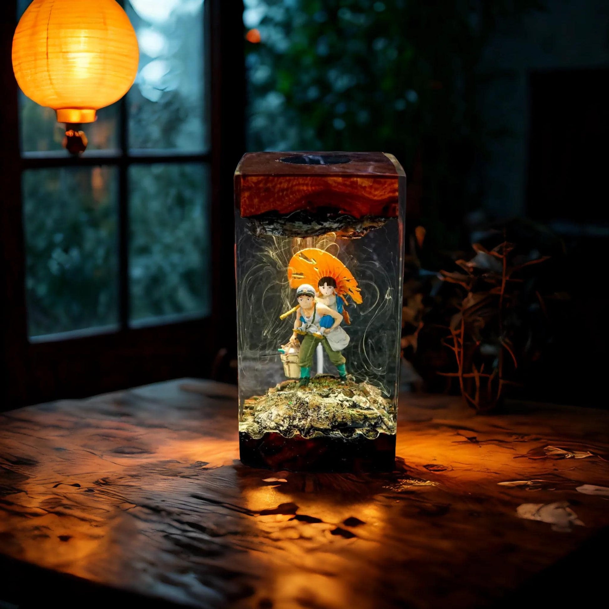 Handmade Resin Epoxy Diorama Lamp