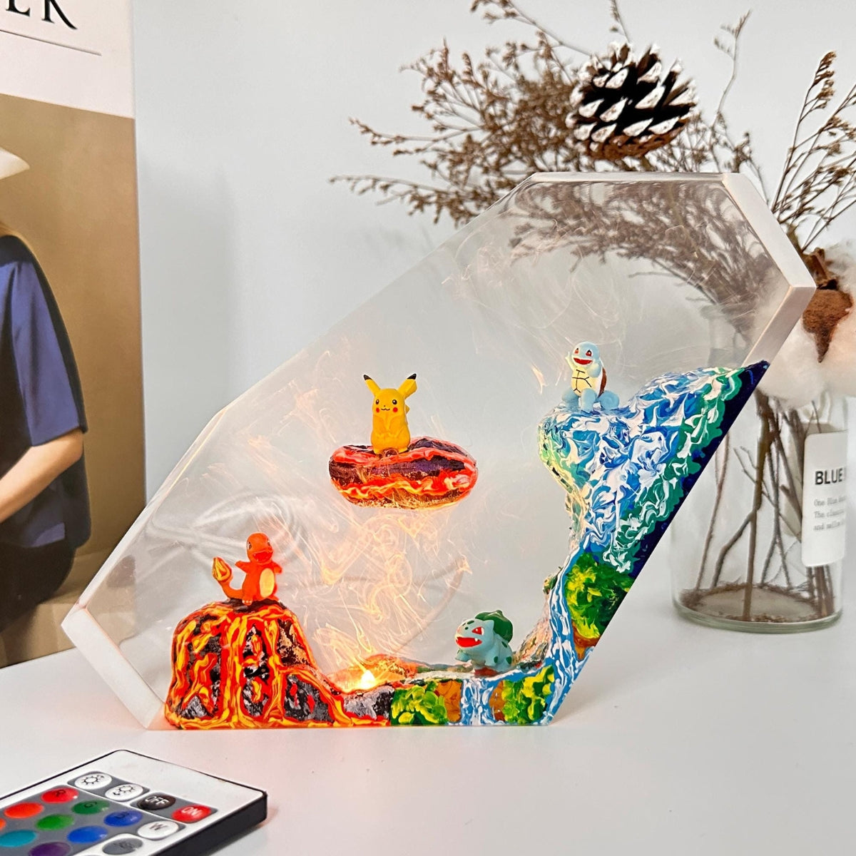 Pokemon Anime Epoxy Resin Lamp