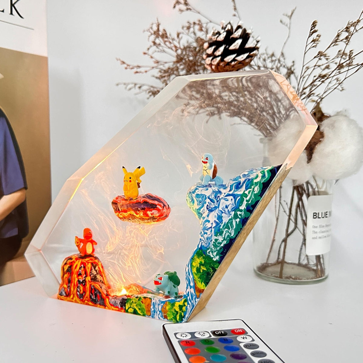Pokemon Anime Epoxy Resin Lamp