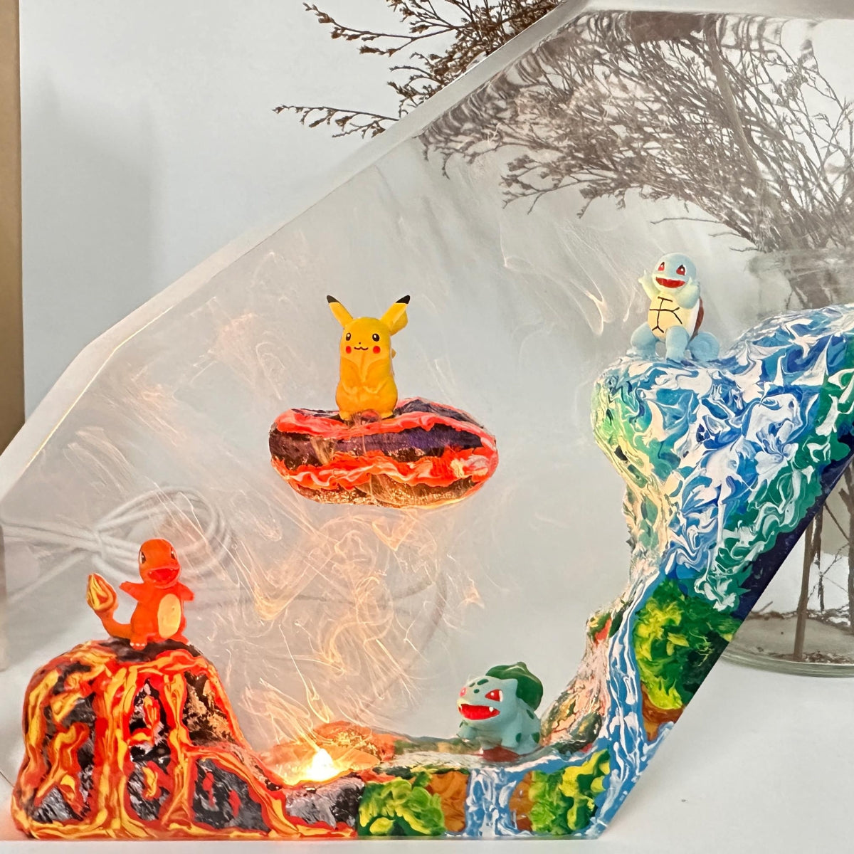 Pokemon Anime Epoxy Resin Lamp
