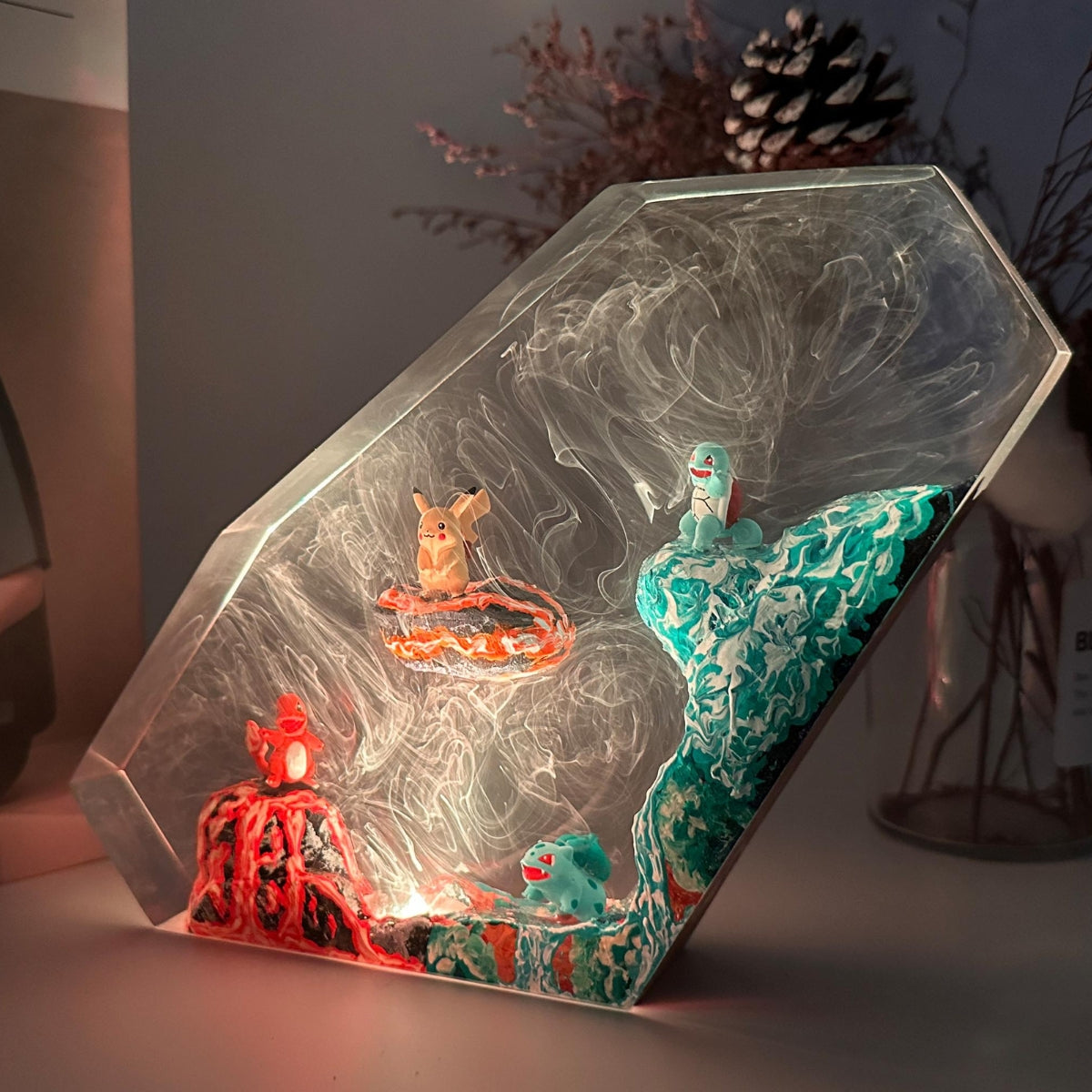 Pokemon Anime Epoxy Resin Lamp