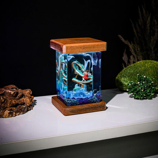 Chihiro & Haku Dragon Spirit Crystal Night Light