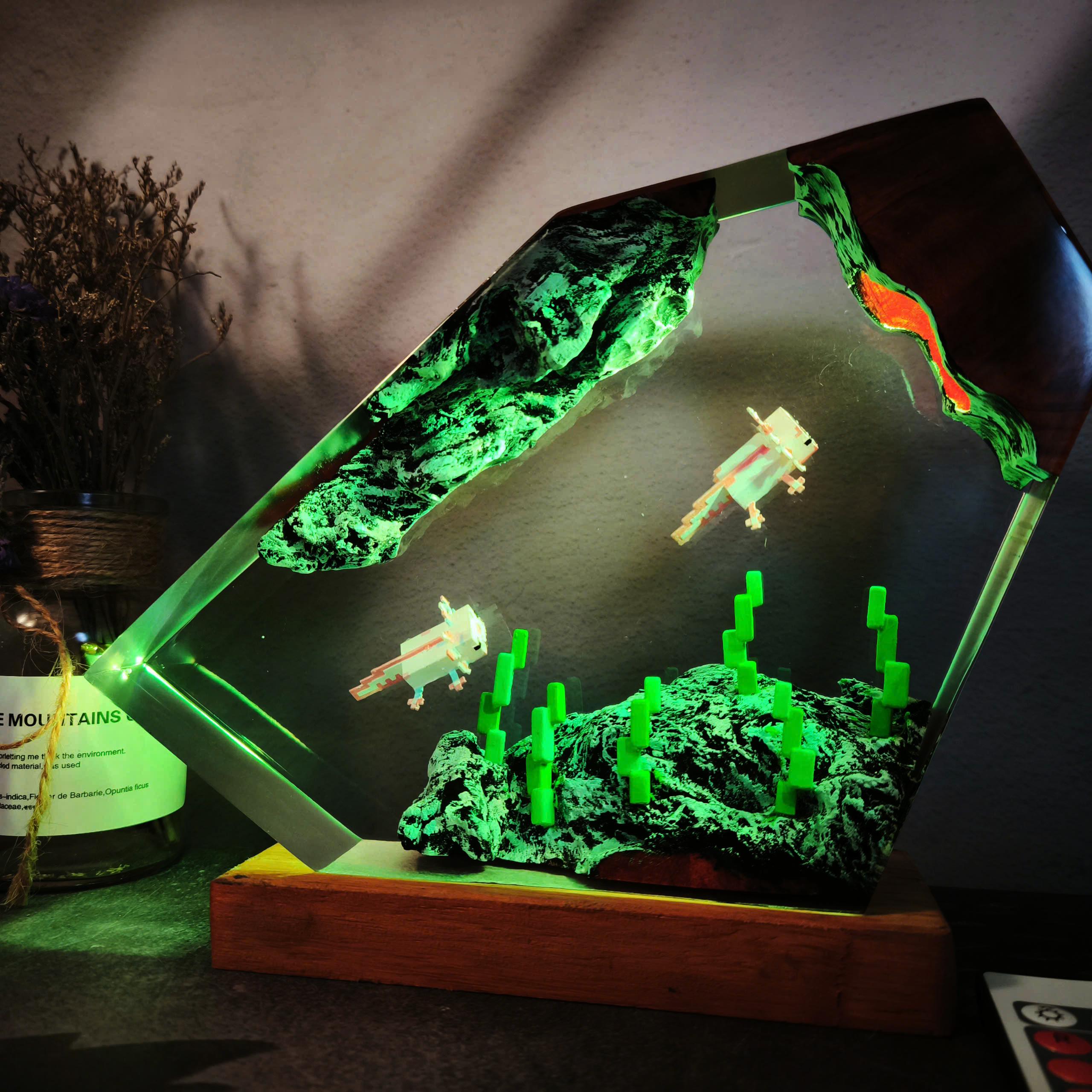 Aquarium Resin Lamp