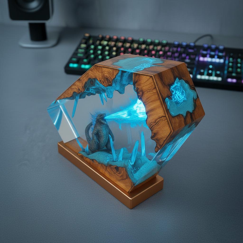 Godzilla Monster Atomic Breath Night Lamp