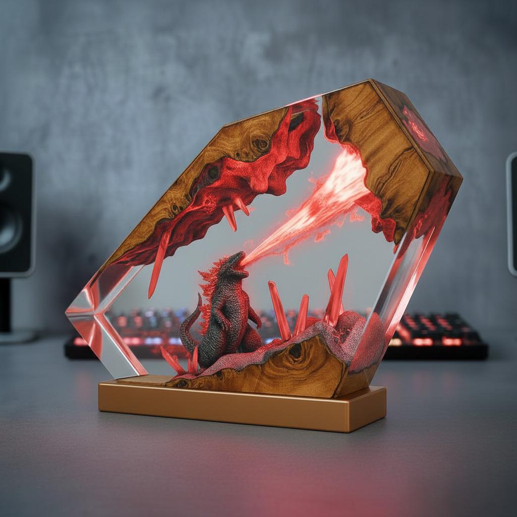 Godzilla Monster Atomic Breath Night Lamp