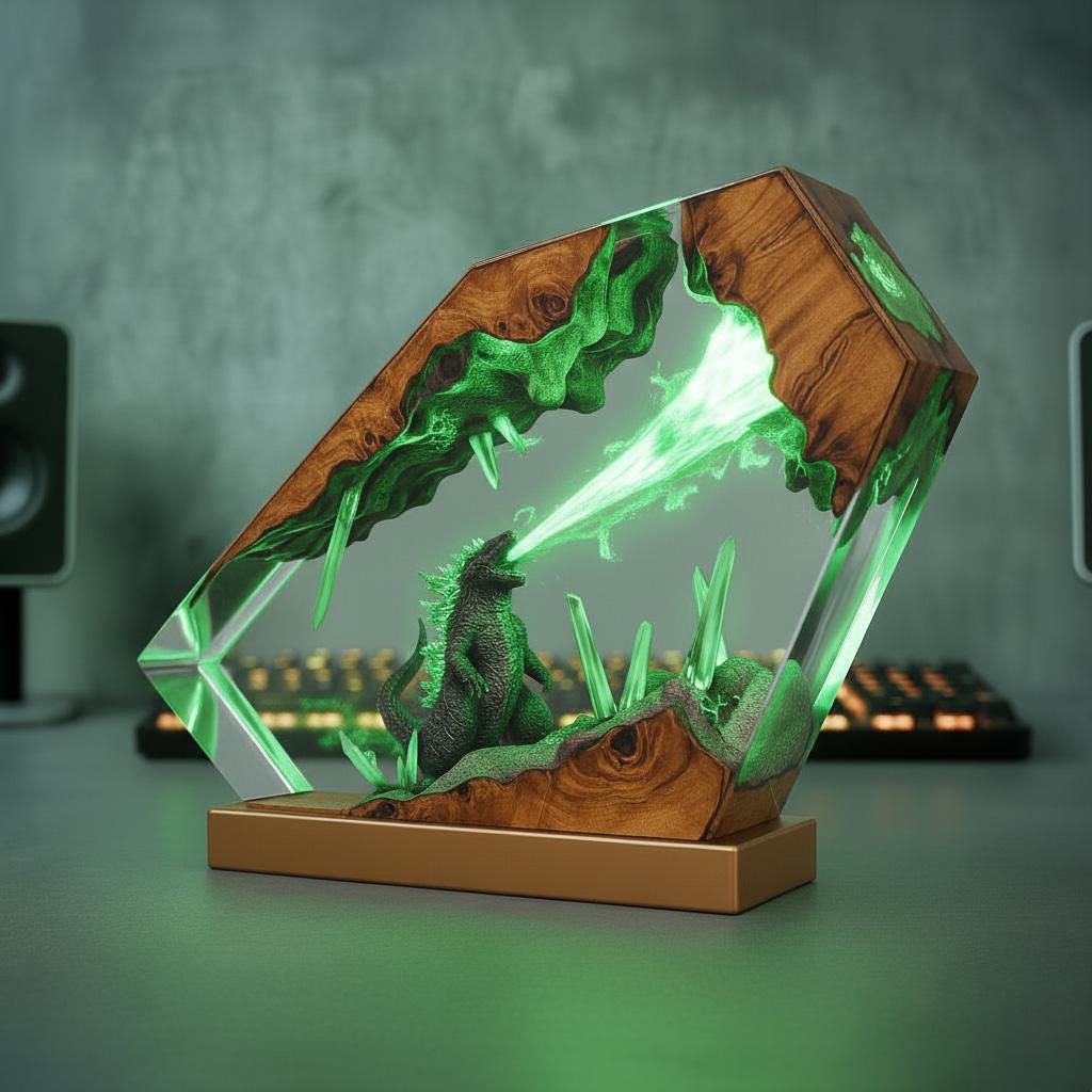 Godzilla Monster Atomic Breath Night Lamp