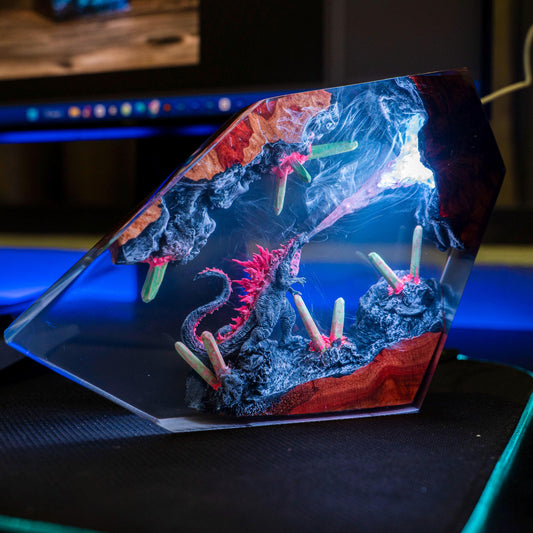 Godzilla Monster Resin Lamp