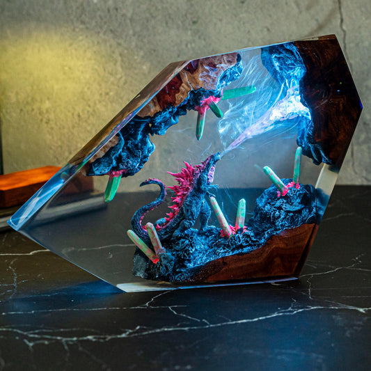Godzilla Monster Resin Lamp