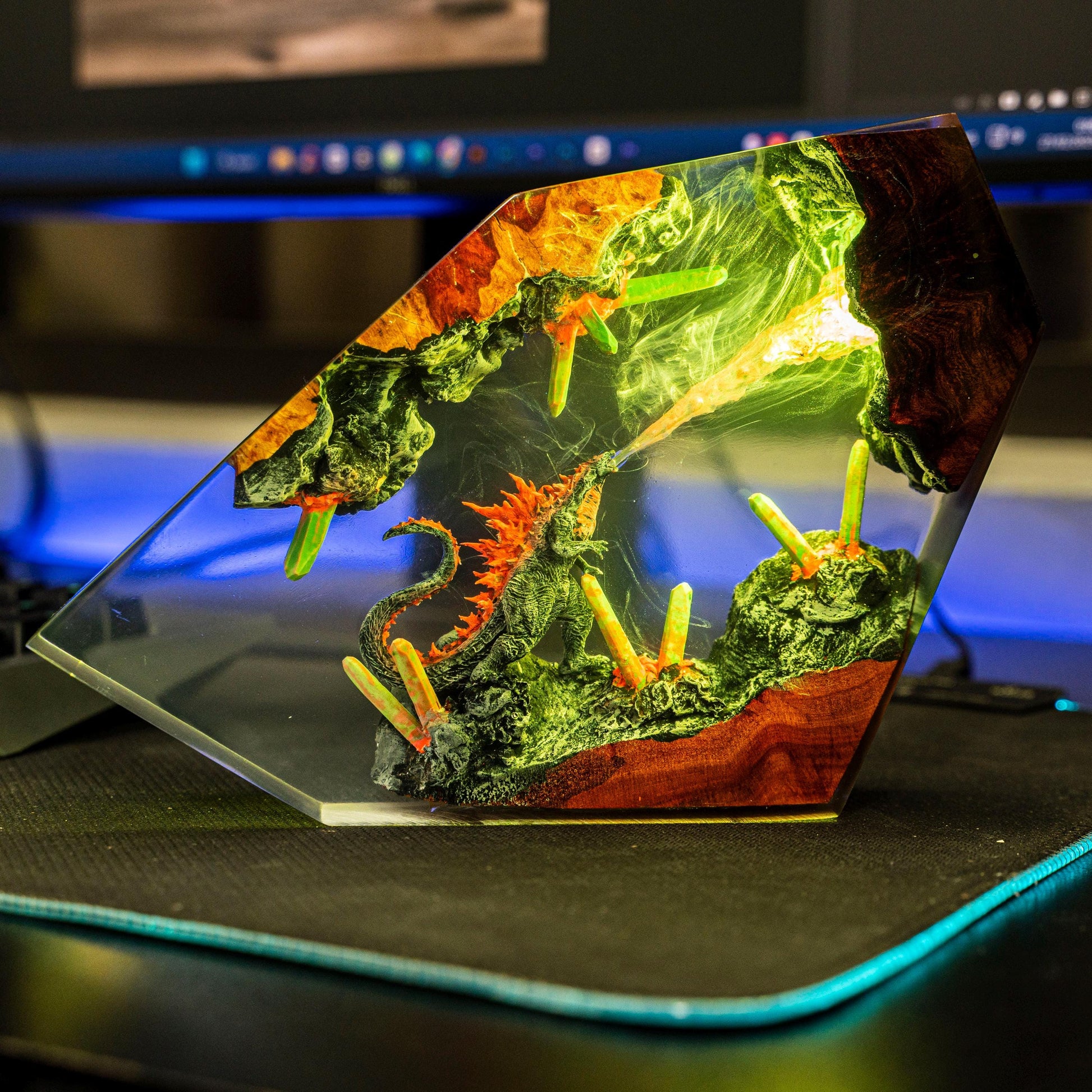 Godzilla Monster Resin Lamp