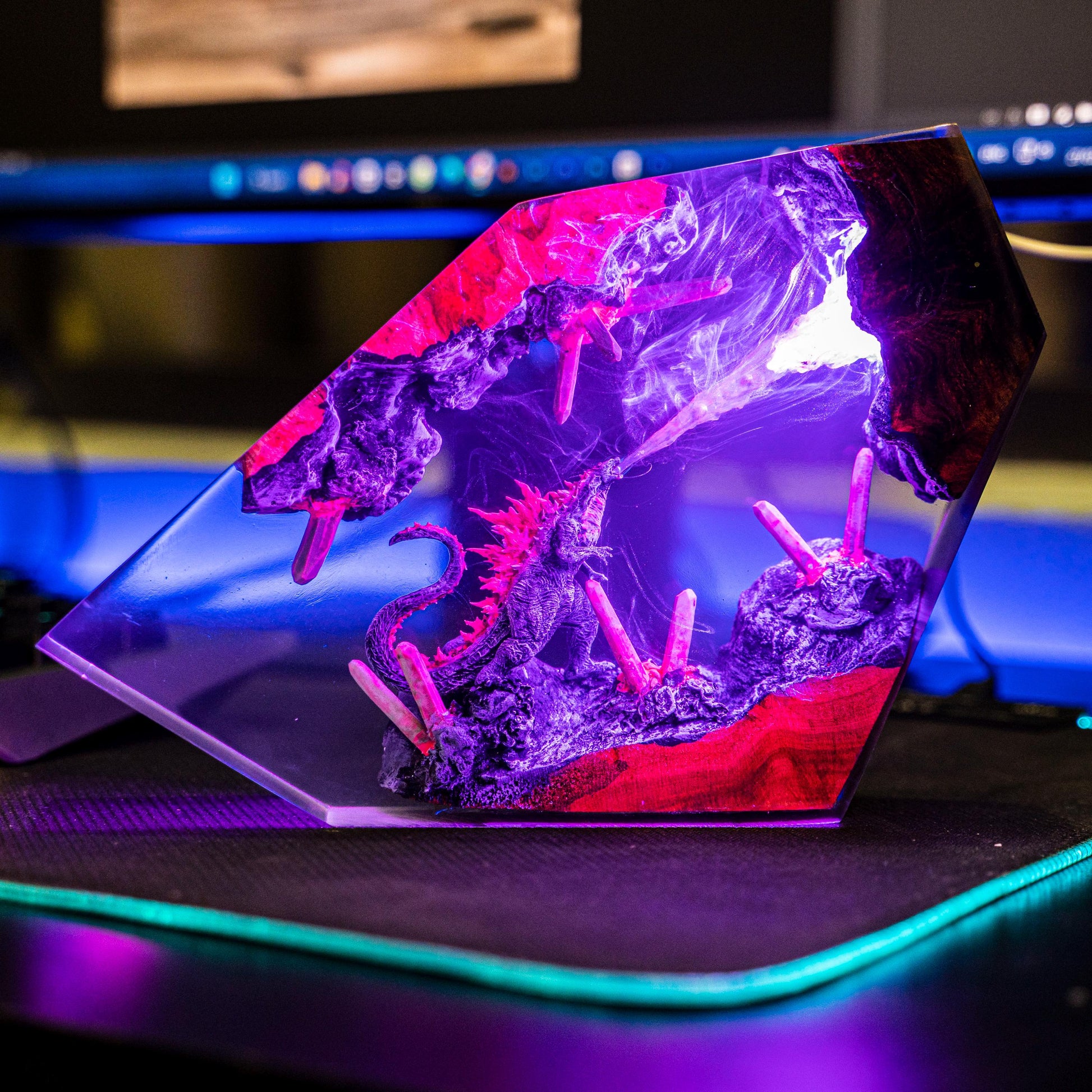 Godzilla Monster Resin Lamp