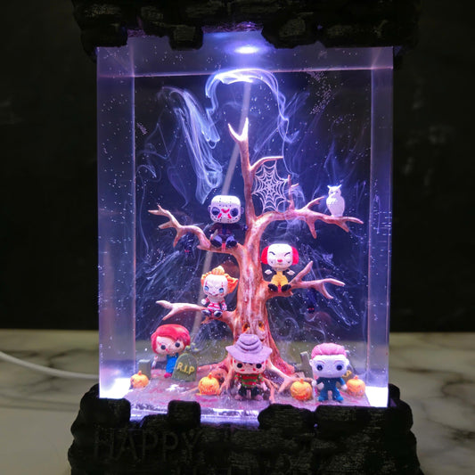 Halloween Horror Epoxy Resin Lamp