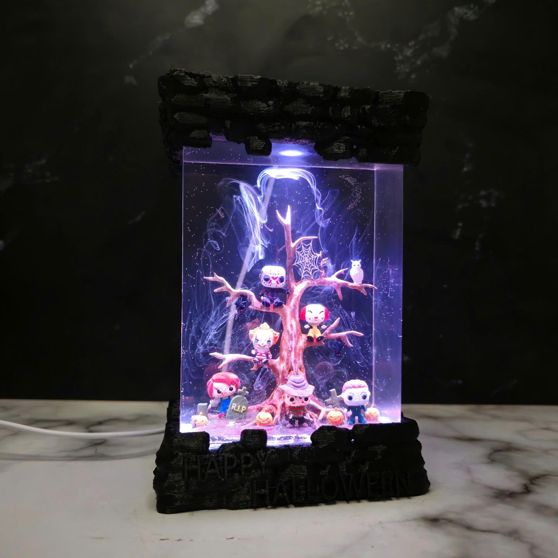 Halloween Horror Epoxy Resin Lamp