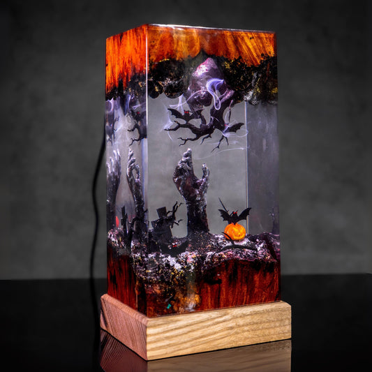 Halloween Resin Epoxy Night Lamp