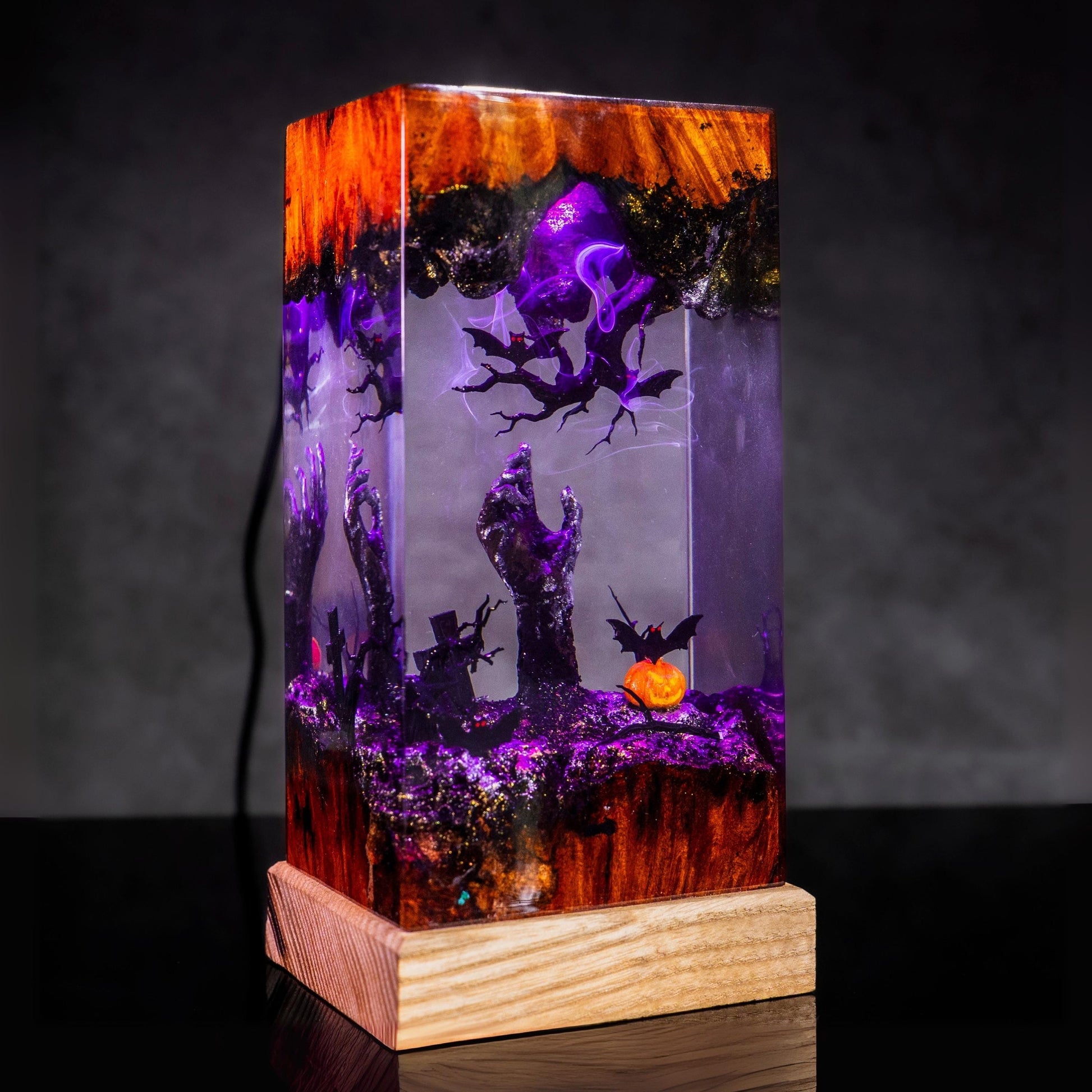Halloween Resin Epoxy Night Lamp