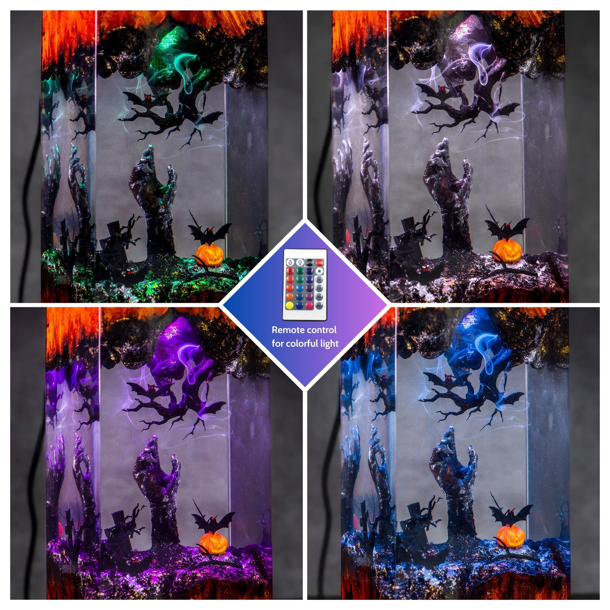Halloween Resin Epoxy Night Lamp