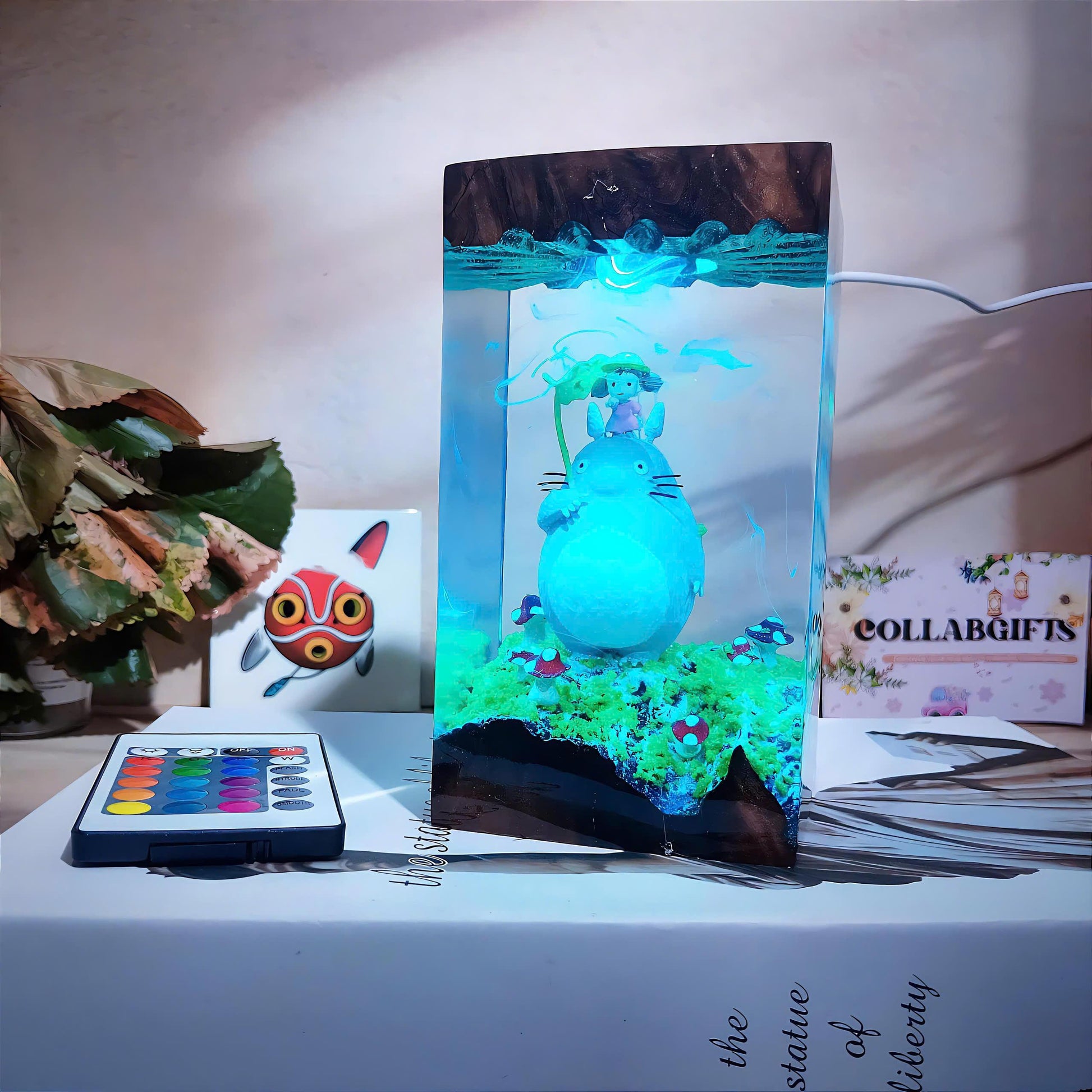 Handmade Totoro Resin Epoxy Night Lamp