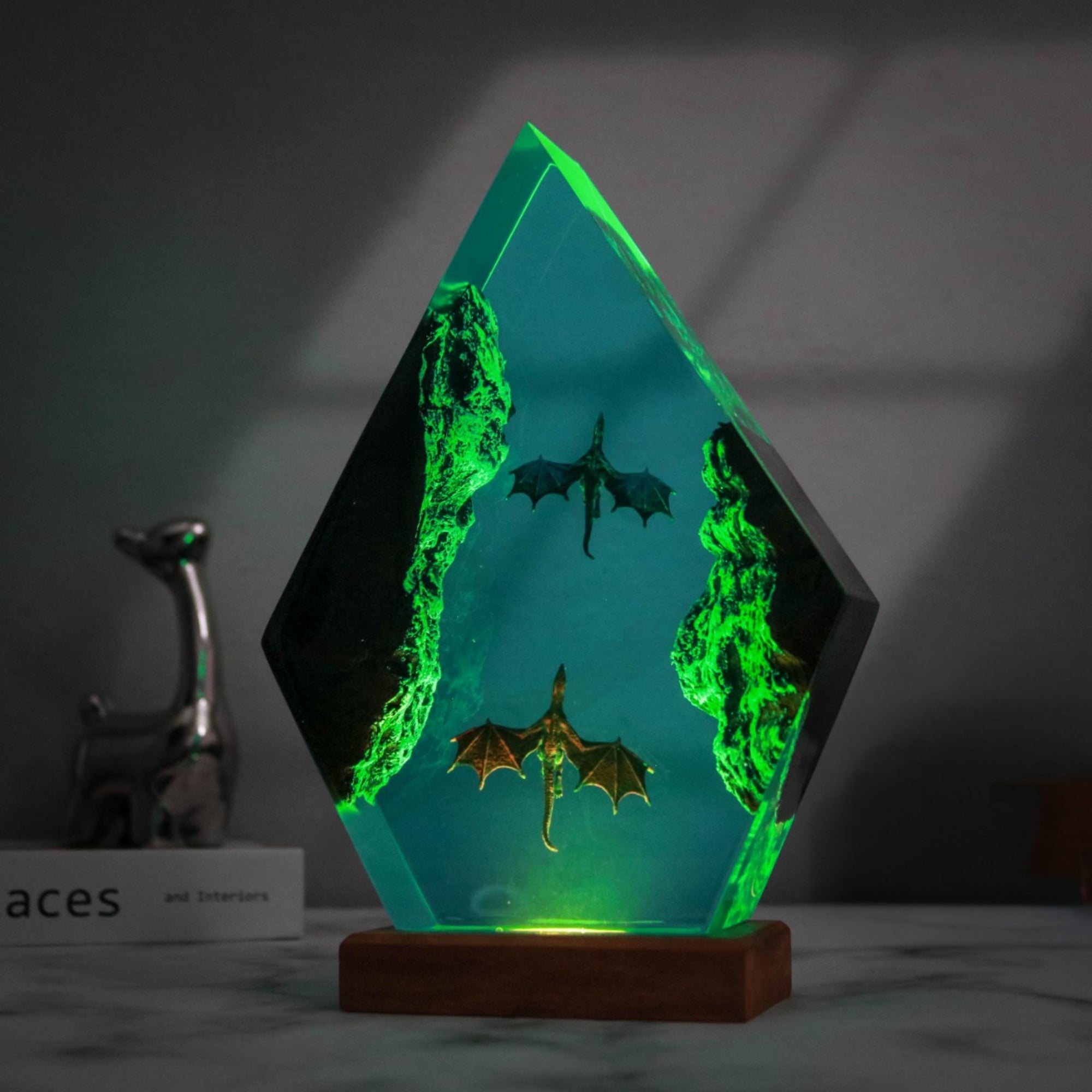 Ice Dragon and Fire Dragon Night Lamp