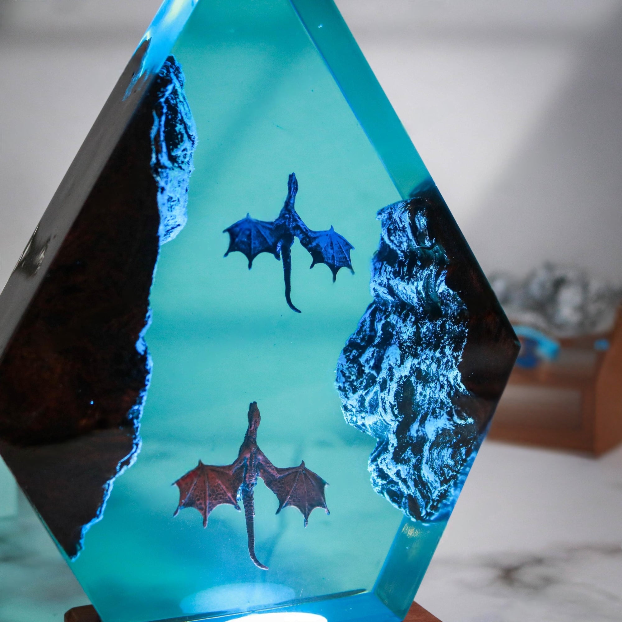 Ice Dragon and Fire Dragon Night Lamp