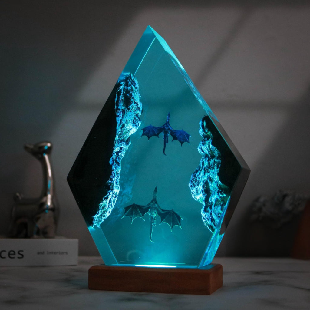 Ice Dragon and Fire Dragon Night Lamp
