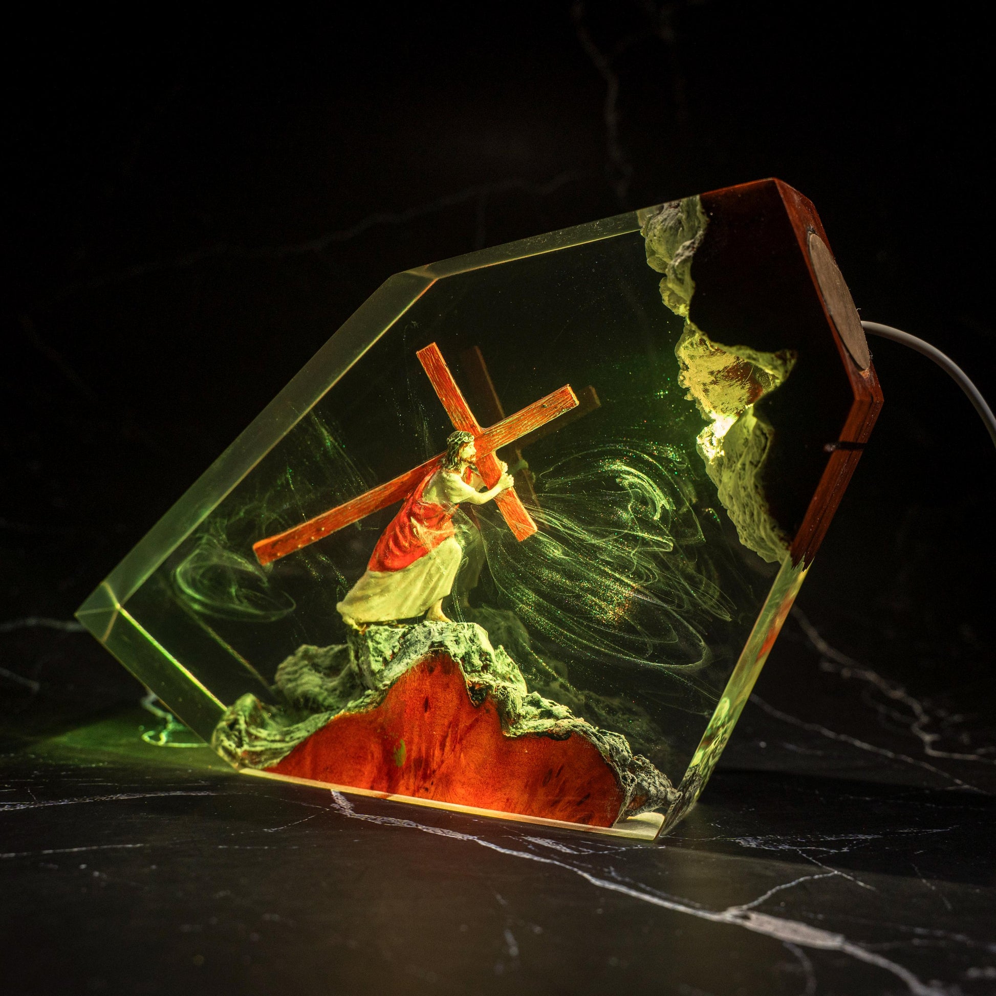 Jesus Carrying the Cross Spiritual Night Light