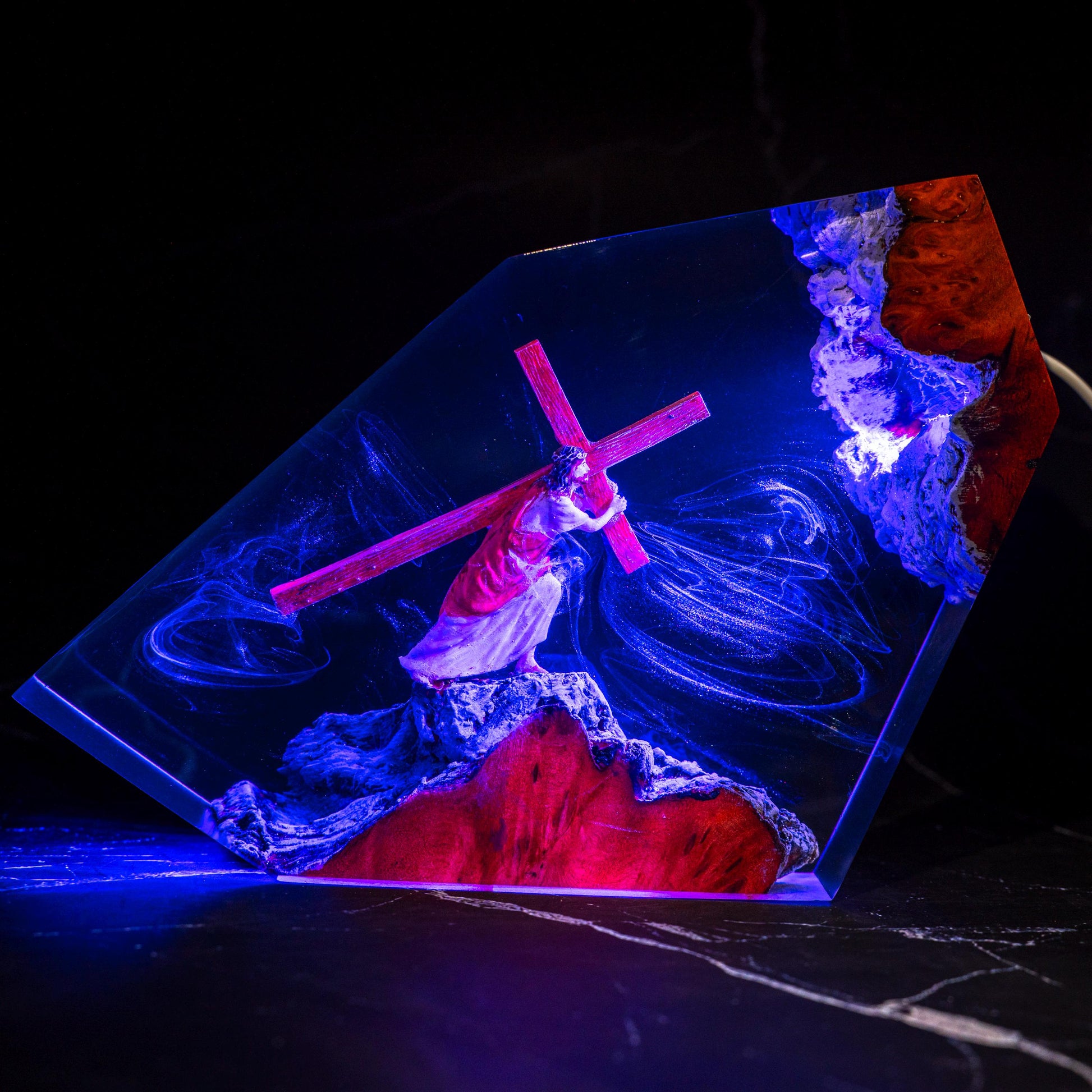 Jesus Carrying the Cross Spiritual Night Light
