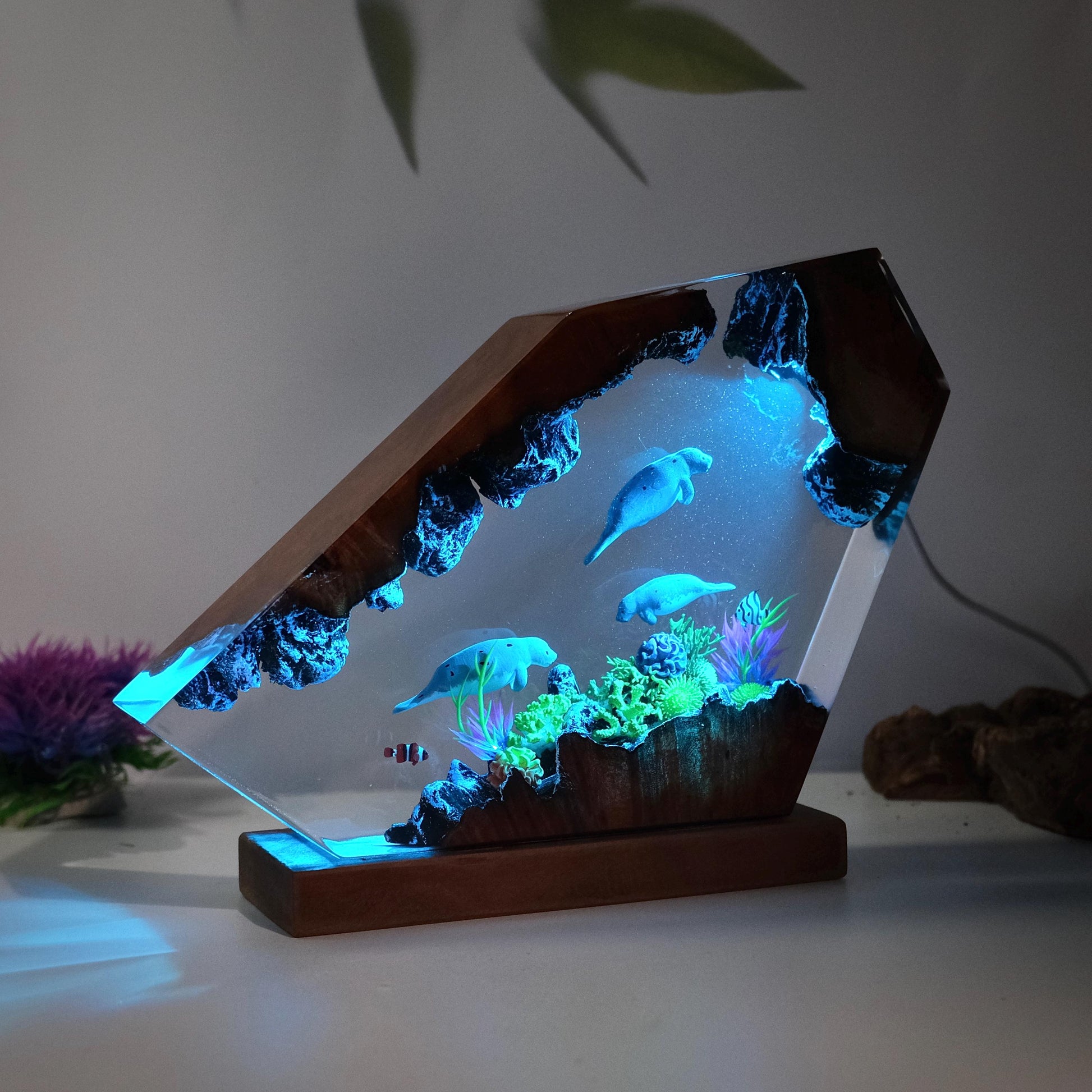 Manatee Family Sea Creatures Night Light