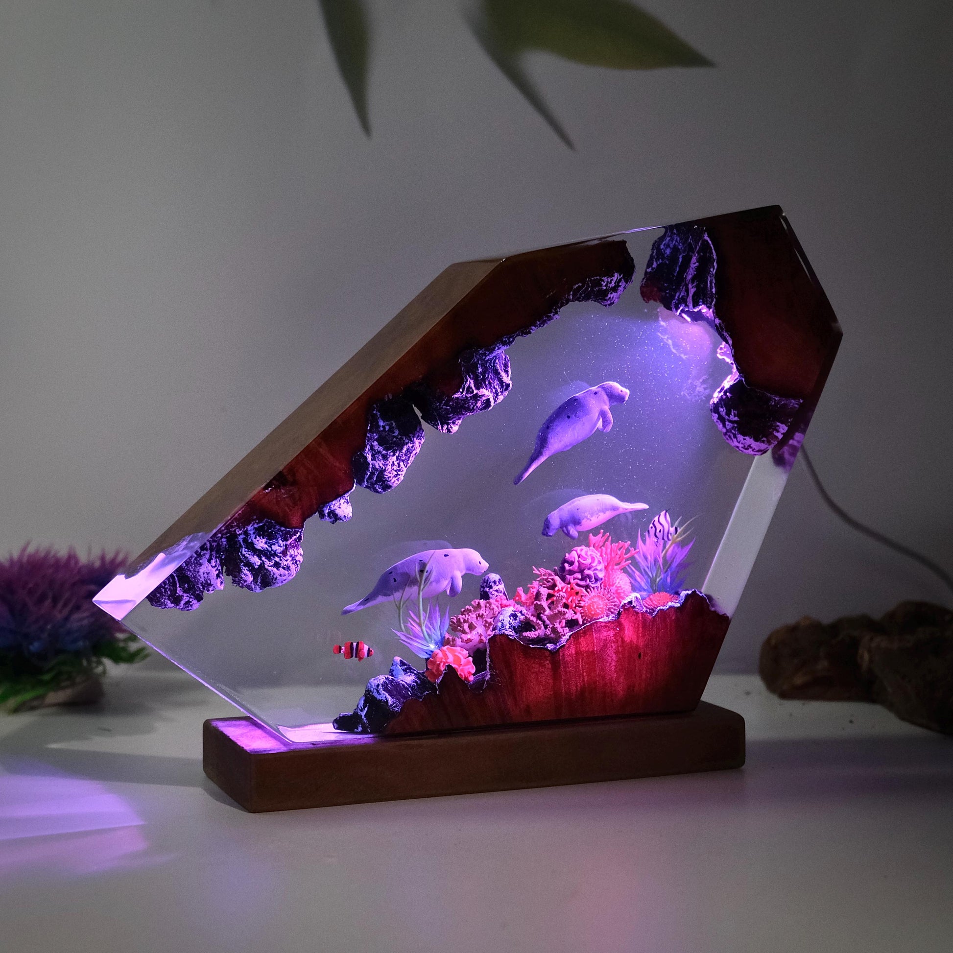 Manatee Family Sea Creatures Night Light
