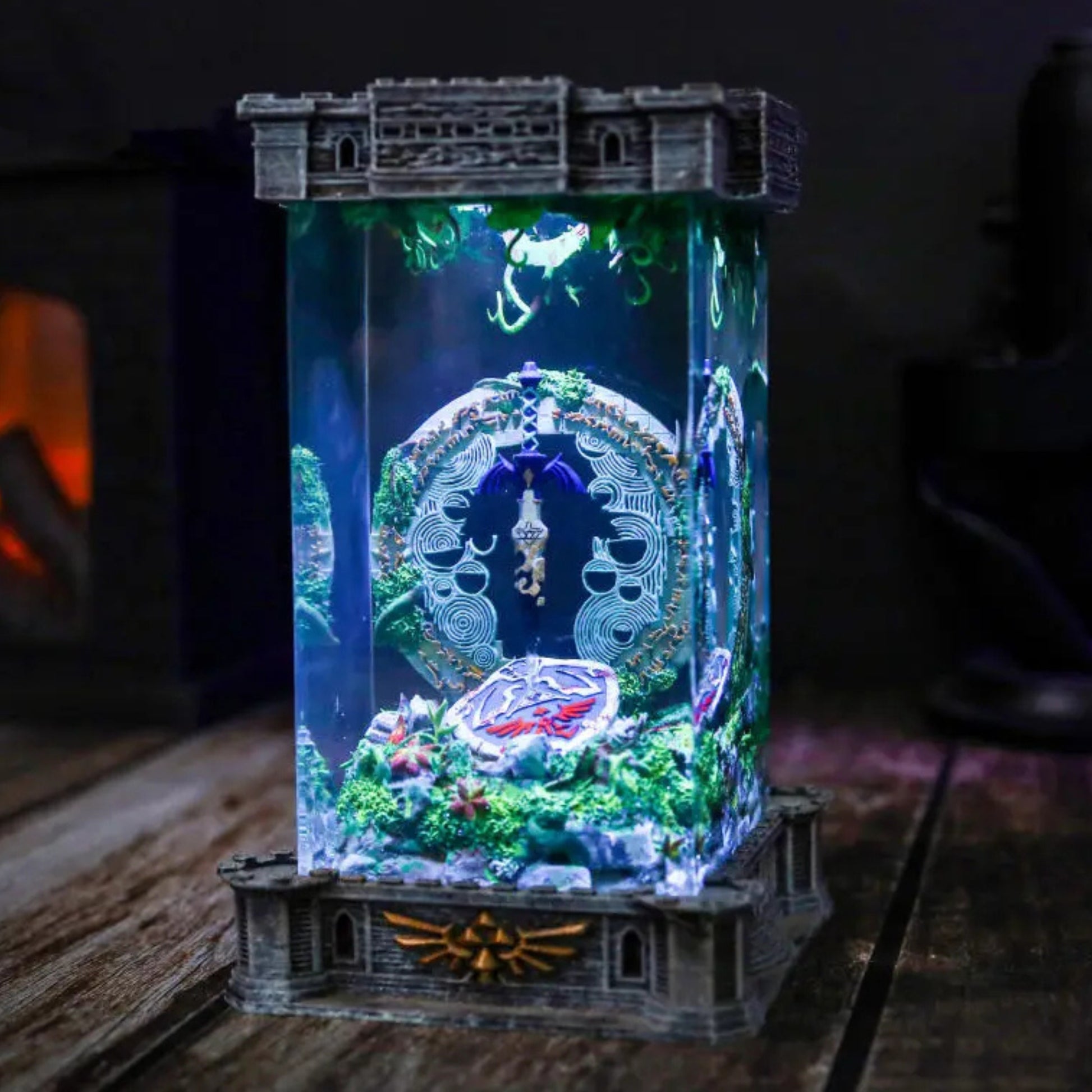 Master Sword And Zelda Shield Night Lamp
