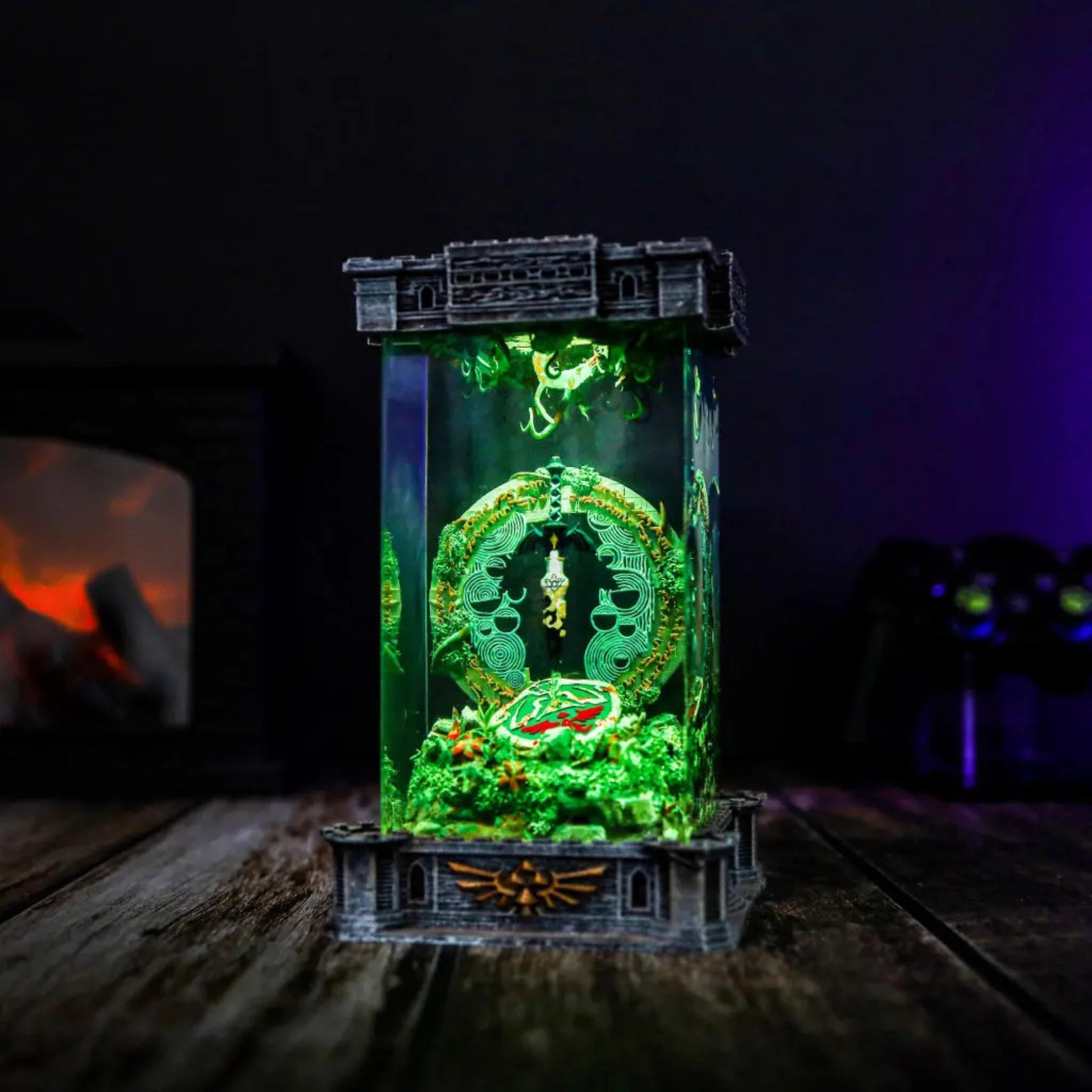 Master Sword And Zelda Shield Night Lamp