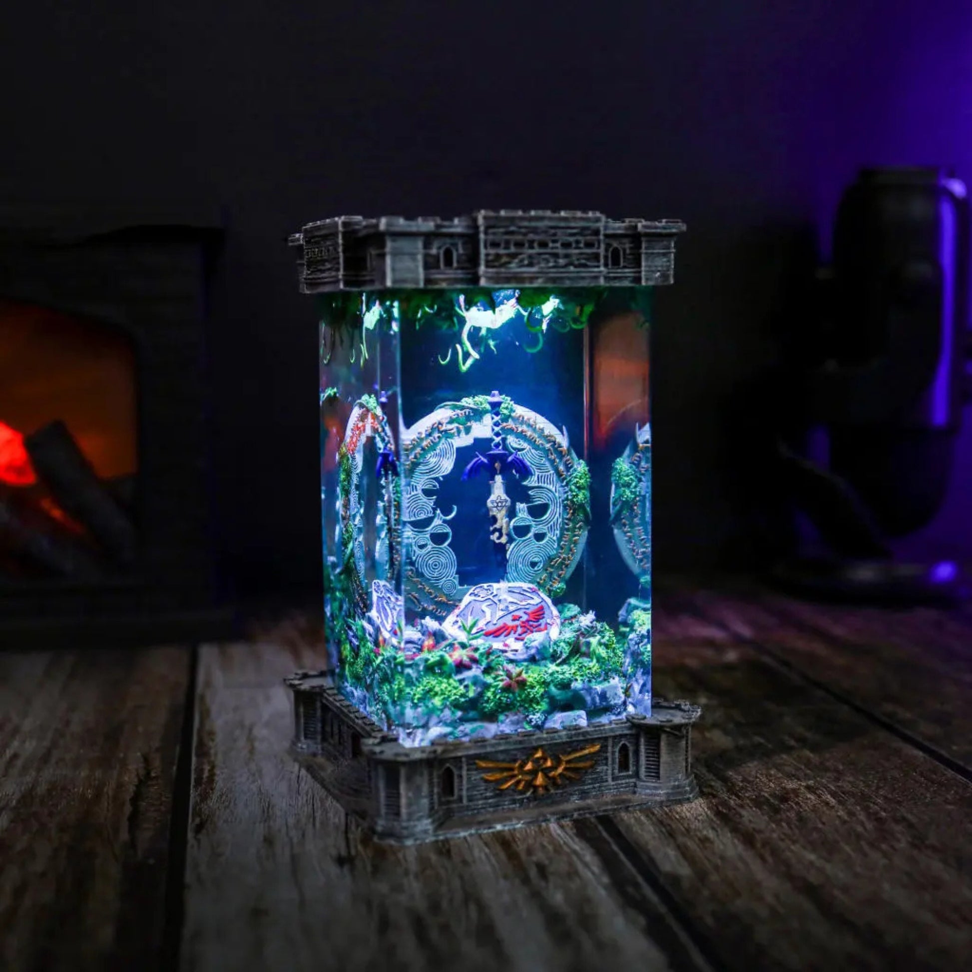 Master Sword And Zelda Shield Night Lamp