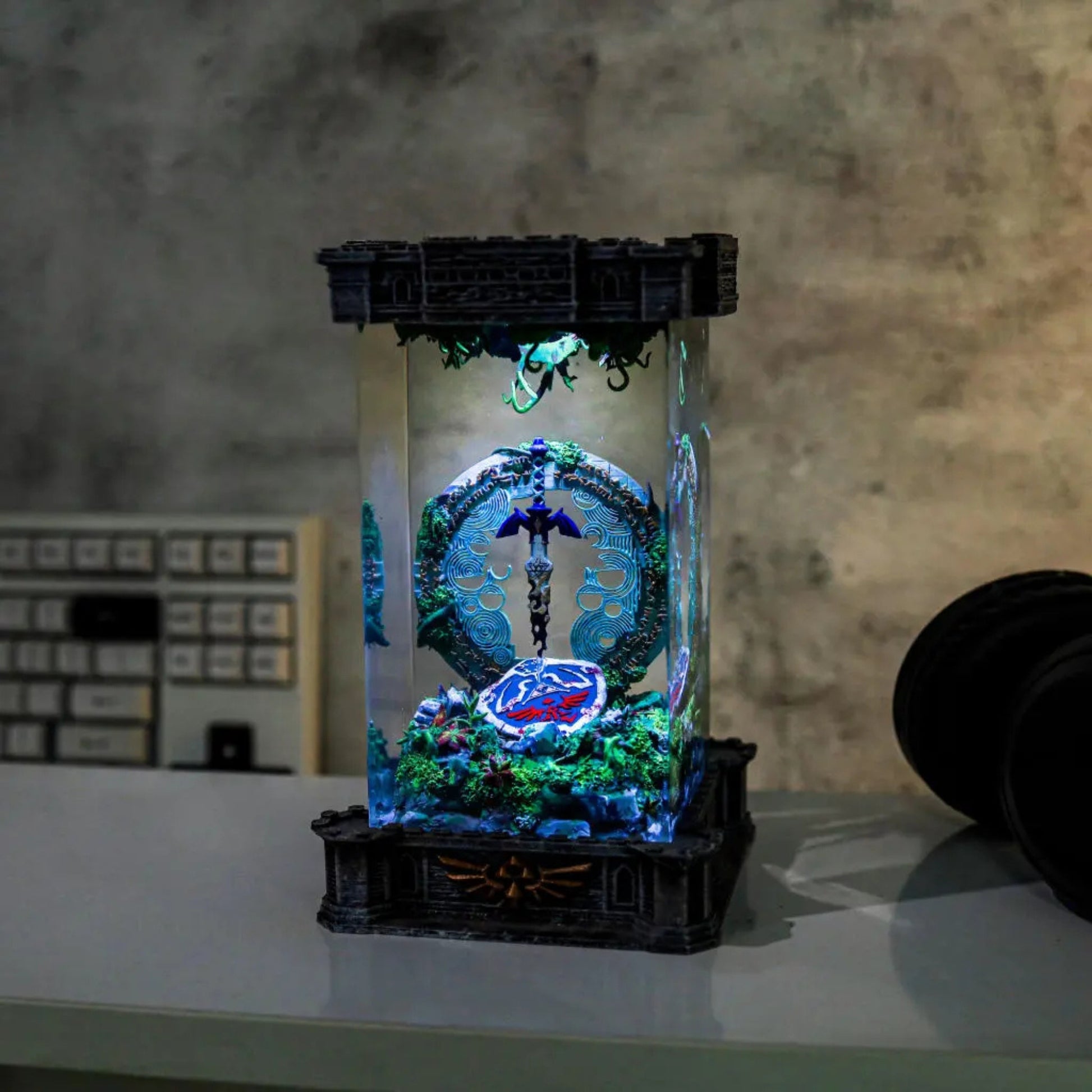 Master Sword And Zelda Shield Night Lamp
