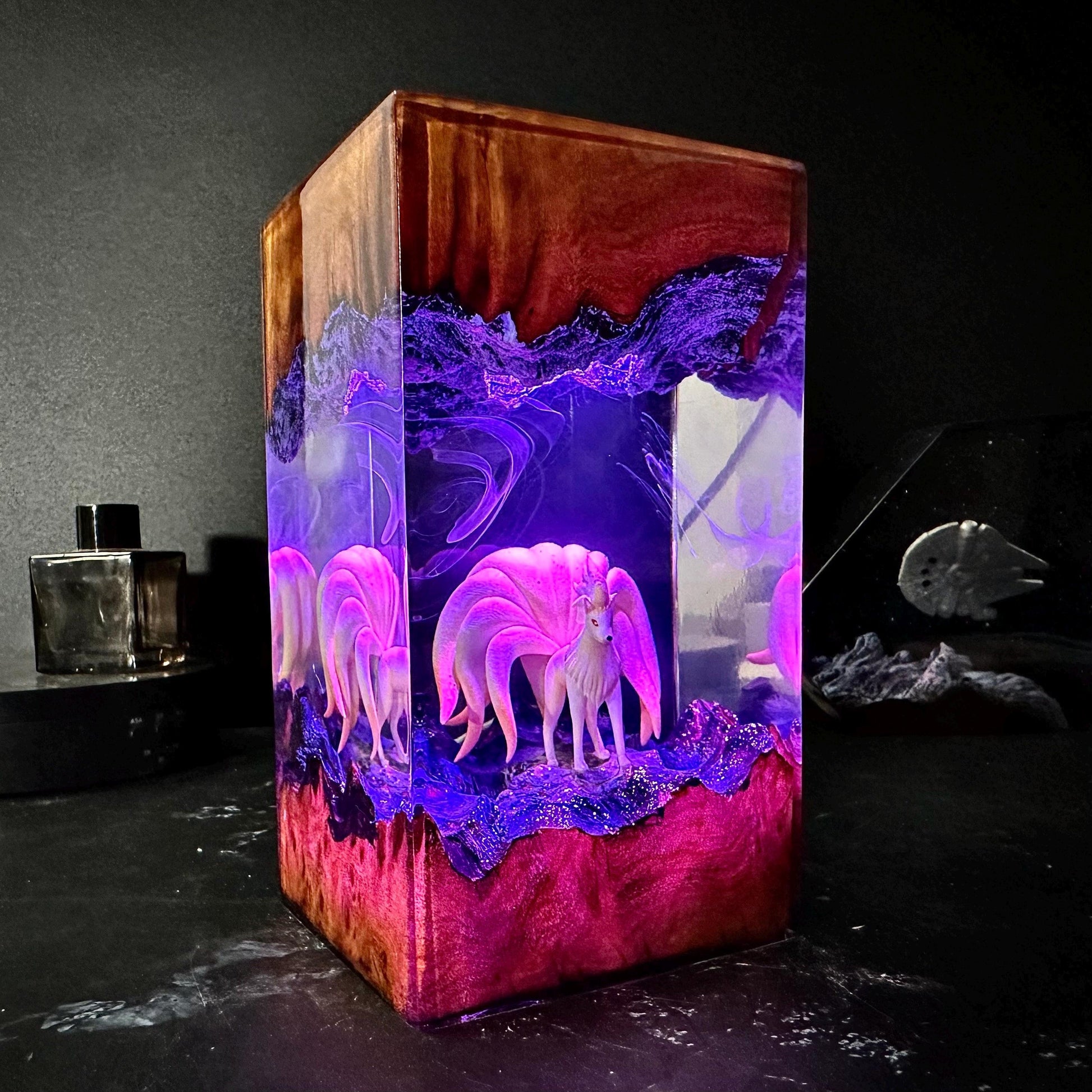 Ninetales Pokémon Epoxy Resin Lamp