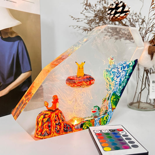 Pokemon Anime Epoxy Resin Lamp