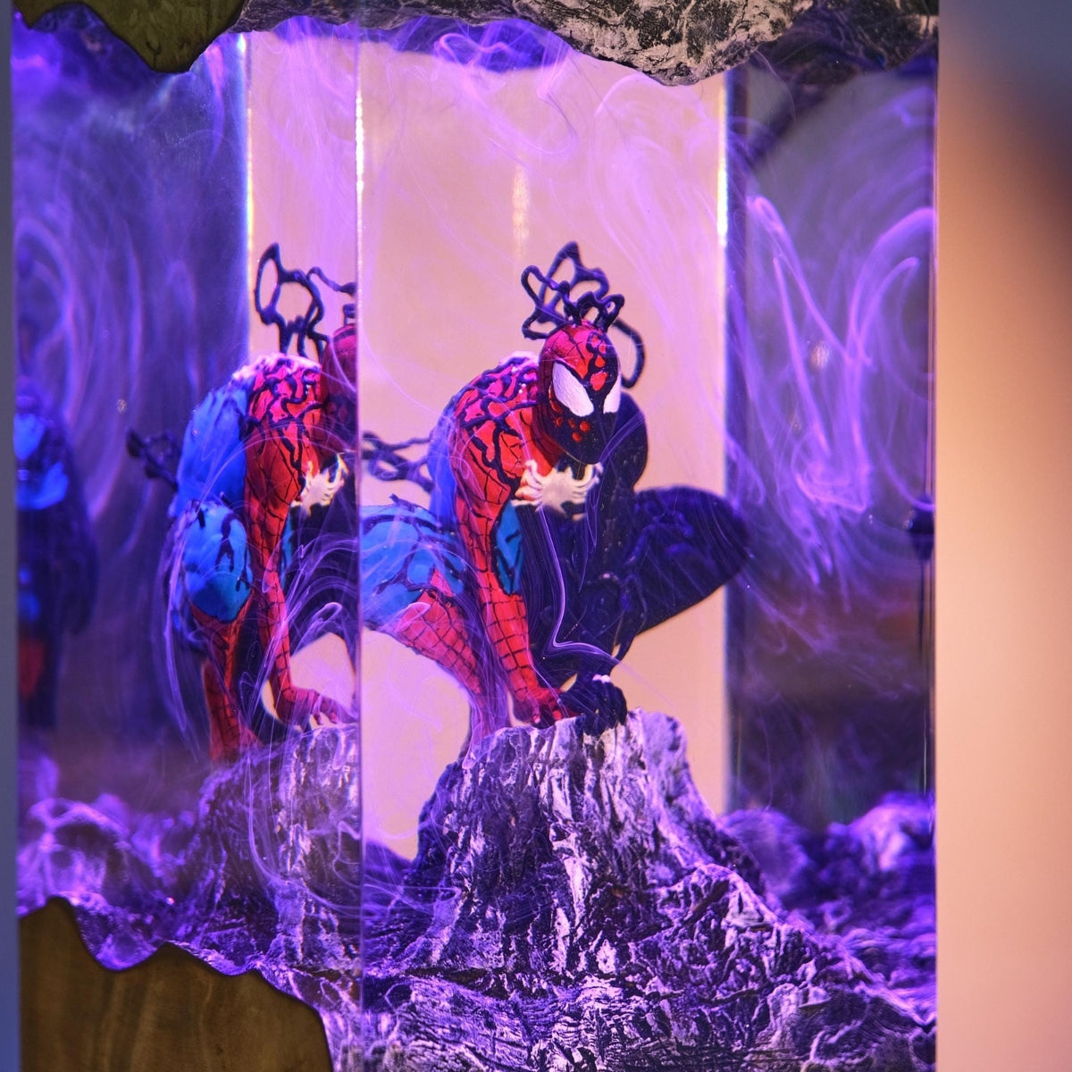 Spiderman Super Hero Epoxy Resin Lamp