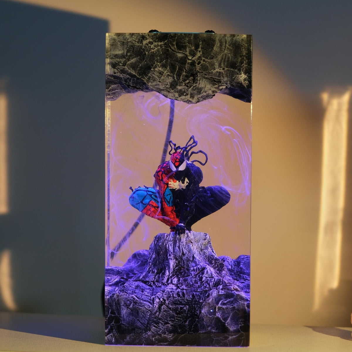 Spiderman Super Hero Epoxy Resin Lamp